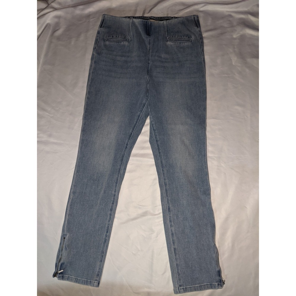 Soft Surroundings Jeans The Ultimate High Rise Zip Ankle Pants Size Medium‎